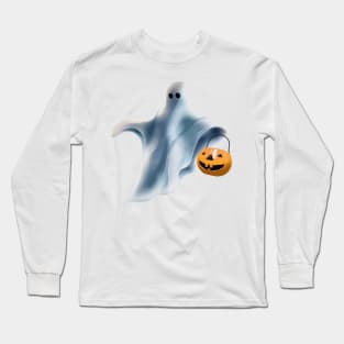 Halloween Ghost Long Sleeve T-Shirt